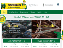 Tablet Screenshot of eisen-rudi.de